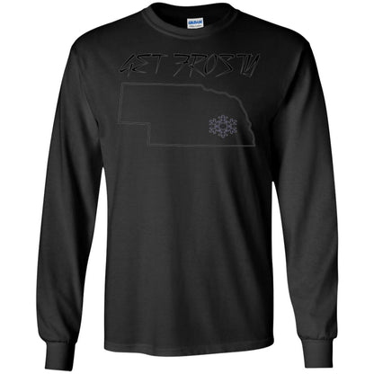 Christmas T-shirt Get Frosty Nebraska Football Black