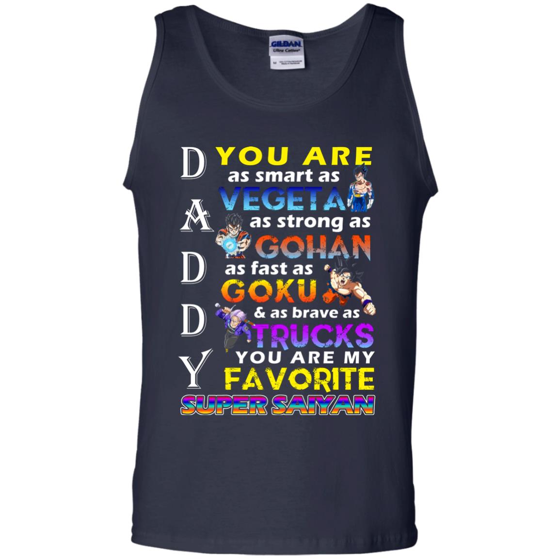 You Are As Smart As Vegeta Daddy T-shirt Navy