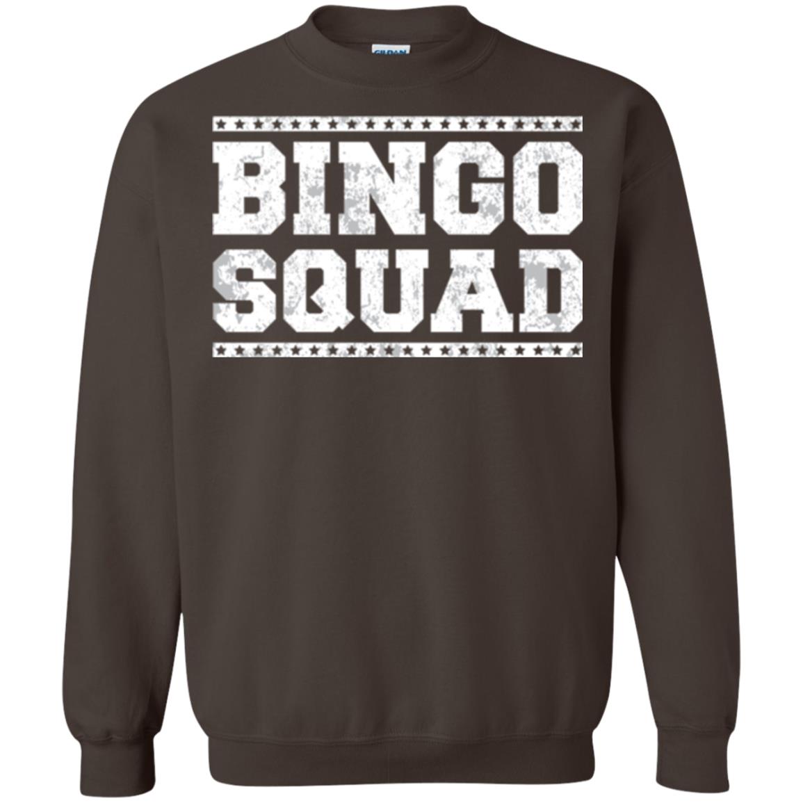 Bingo Squad Distressed Style Lucky Player T-shirt Dark Chocolate