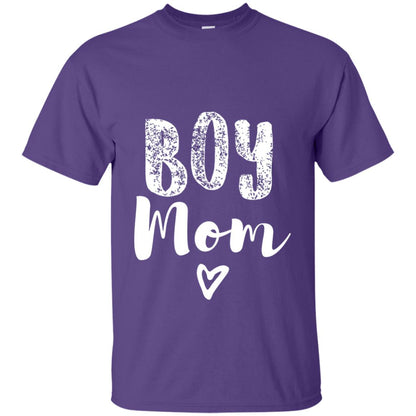 Cute Boy Mom T-shirt Purple