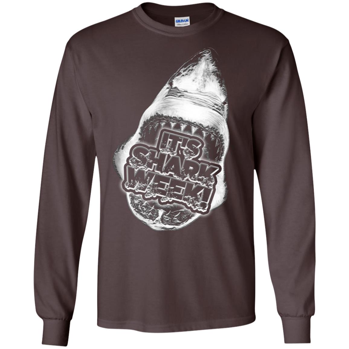 Every Day Of Shark Week T-shirt 2018 Dark Chocolate