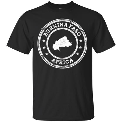Burkina Faso Africa Passport Stamp T-shirt Black