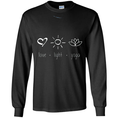 Yoga Lovers T-shirt Love Light Yoga Black