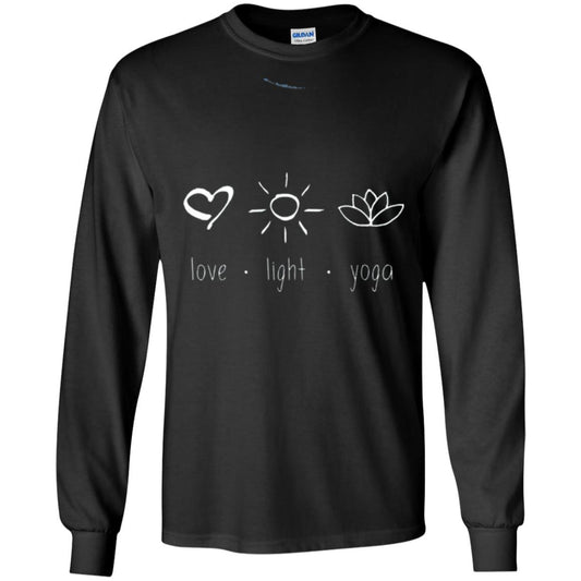Yoga Lovers T-shirt Love Light Yoga Black