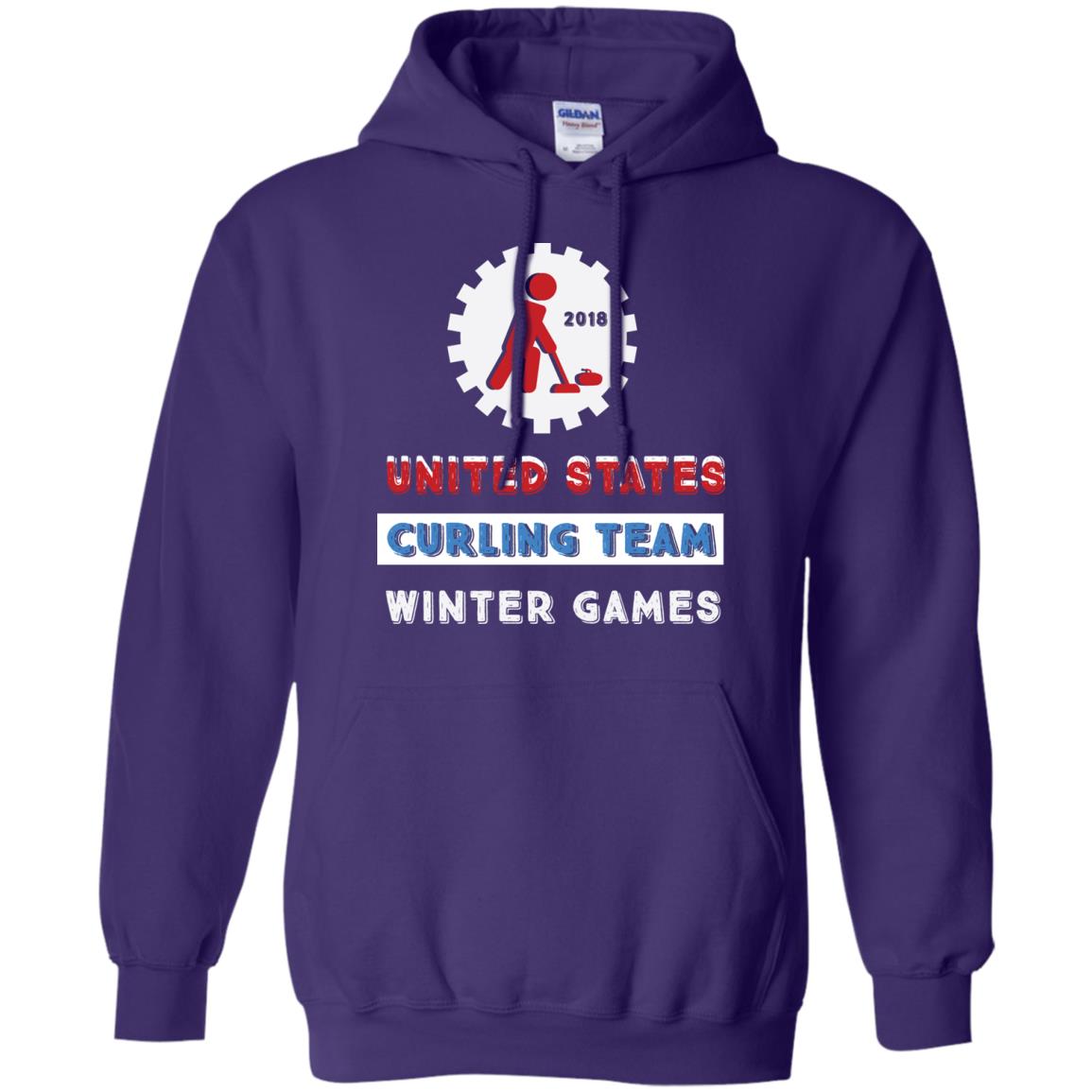 United States Curling Team Winter Games Curling Lover T-shirt Purple