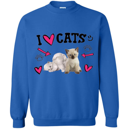 Cat Lover T-shirt I Love Cats Royal