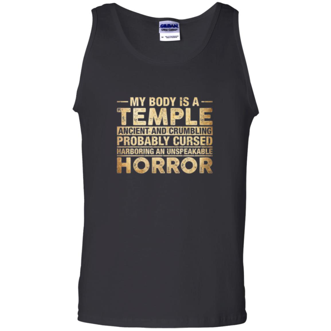 My Body Is A Temple Ancient And Crumbling Probably Cursed T-shirt Black