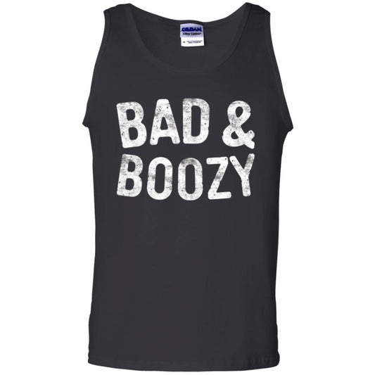 Funny Drinking T-shirt Bad And Boozy Black