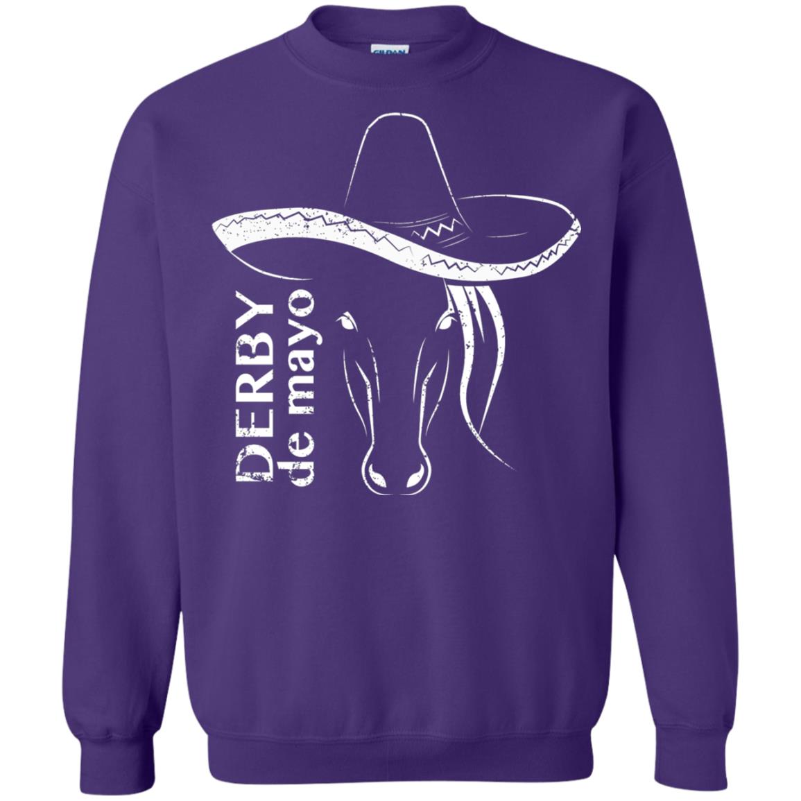 Derby De Mayo Sombrero Horse Race Shirt Purple