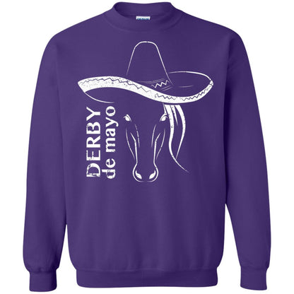 Derby De Mayo Sombrero Horse Race Shirt Purple