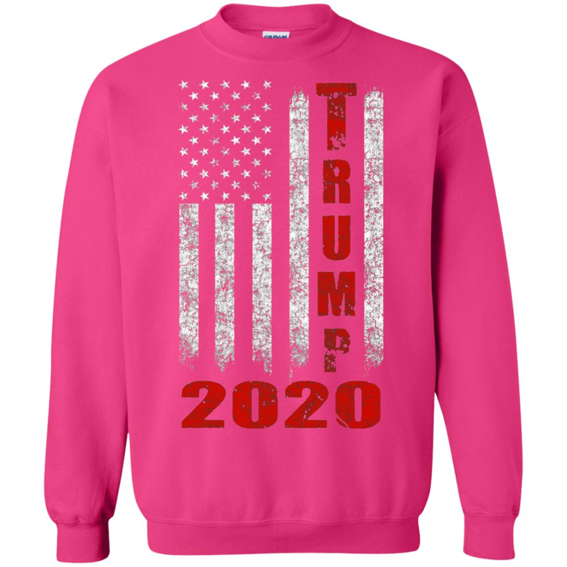 American Flag Vintage Design Trump 2020 T-shirt Heliconia