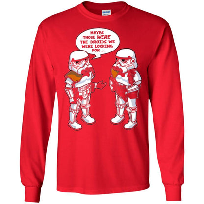 Stormtroopers T-Shirt Maybe Those Were The Droids We Were Looking For Red