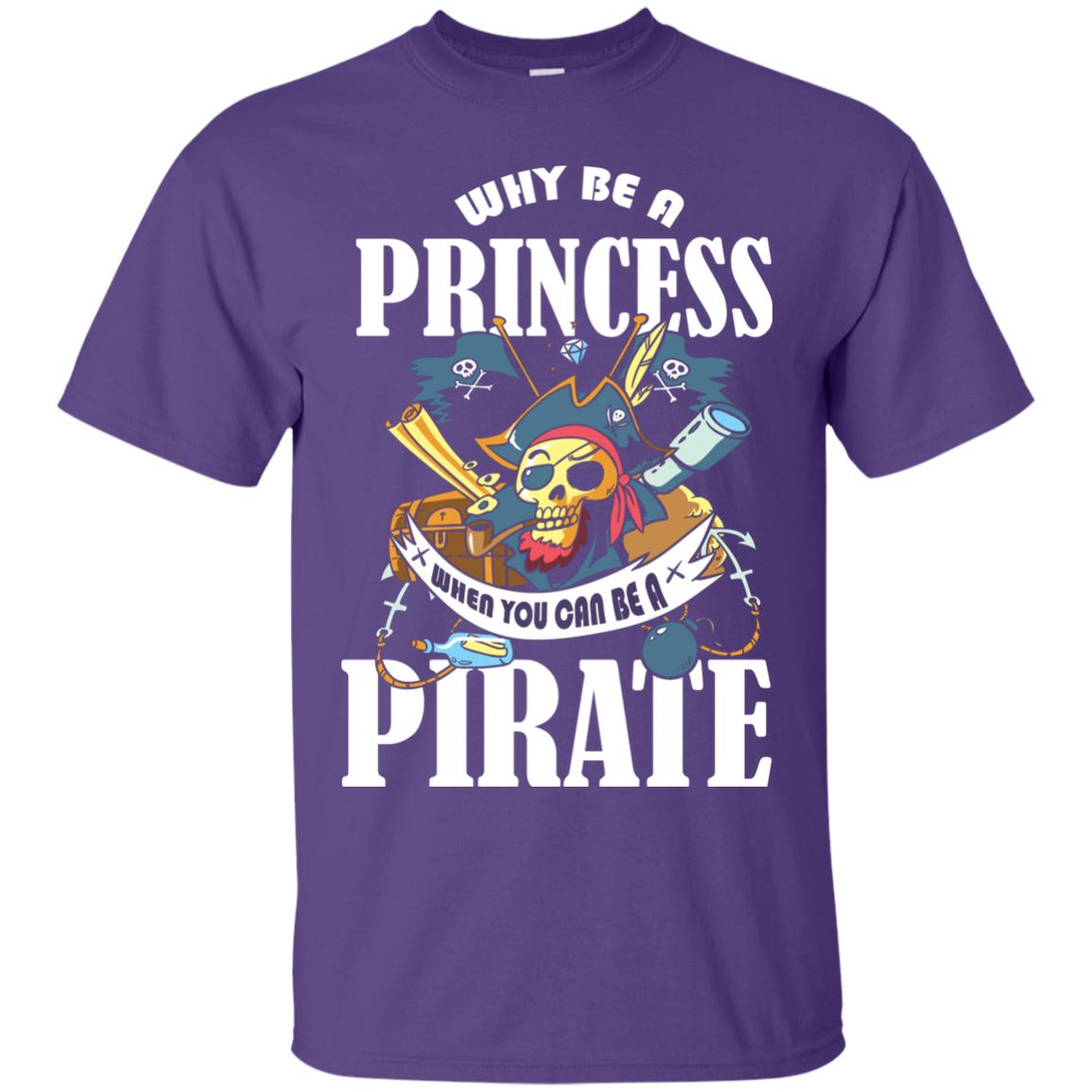 You Can Be A Pirate Cool Pirate Gift Shirt For Girls Purple