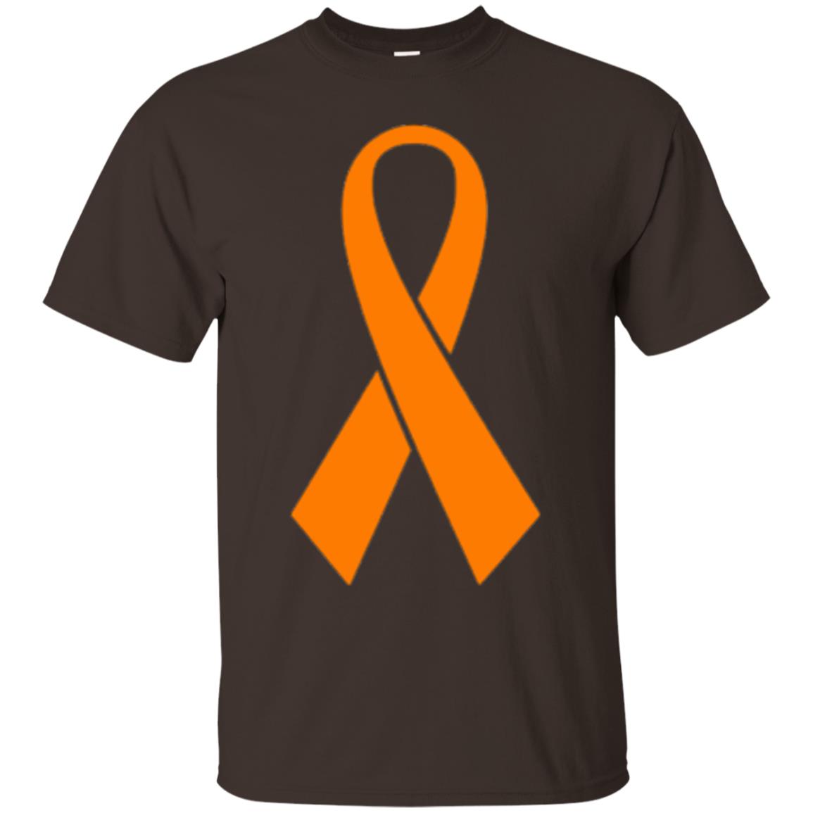 Orange Ribbon Gun Violence Awareness Anti Gun T-shirt Dark Chocolate