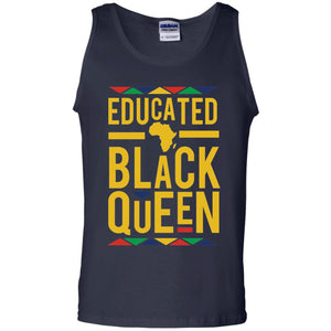 African Dna Pride T-shirt Dashiki Educated Black Queen