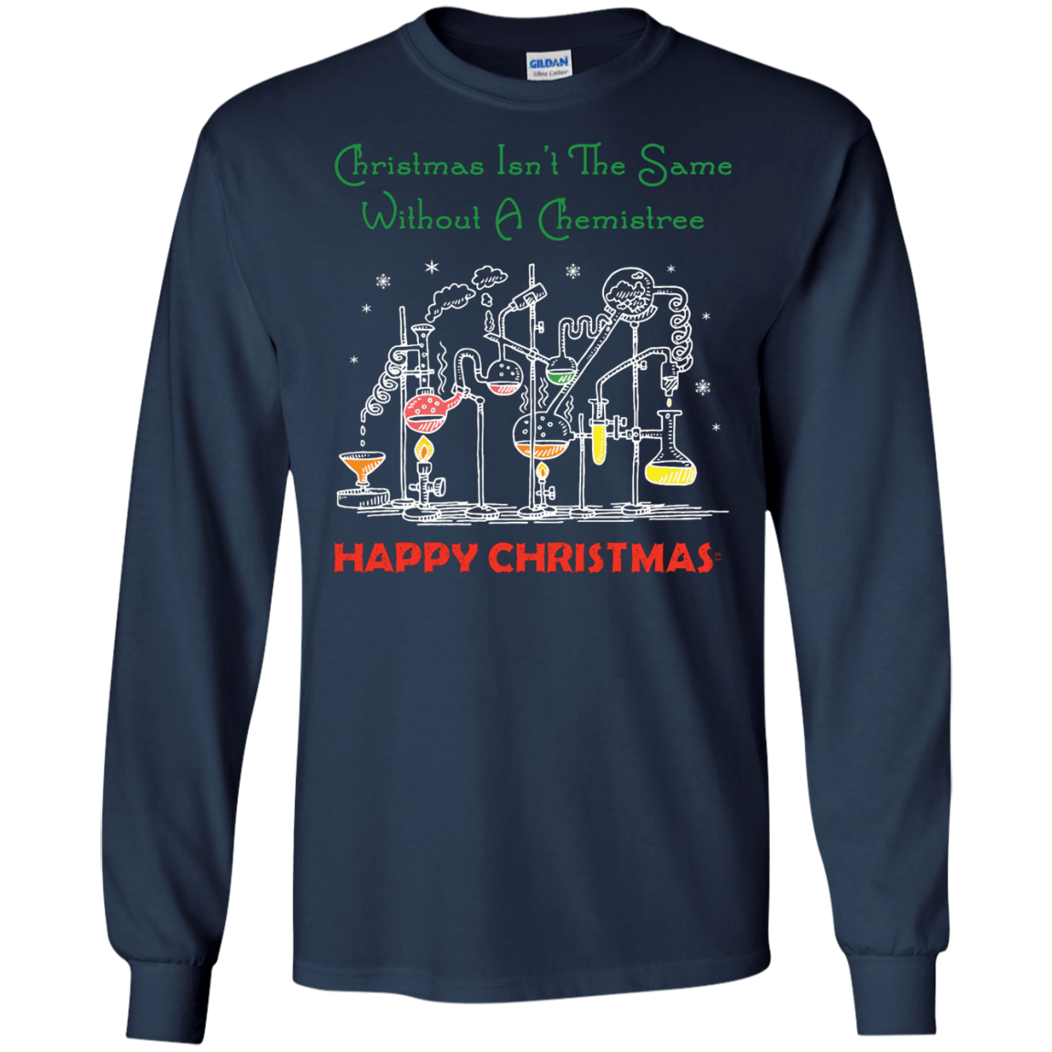 Christmas Isn't The Same Without A Chemistree Happy Christmas T-shirt Navy