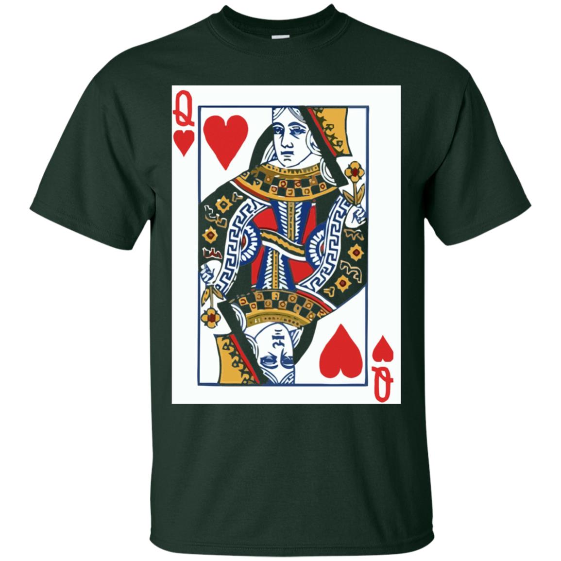 Valentines Day T-shirt Queen Of Hearts Cards Couple Forest