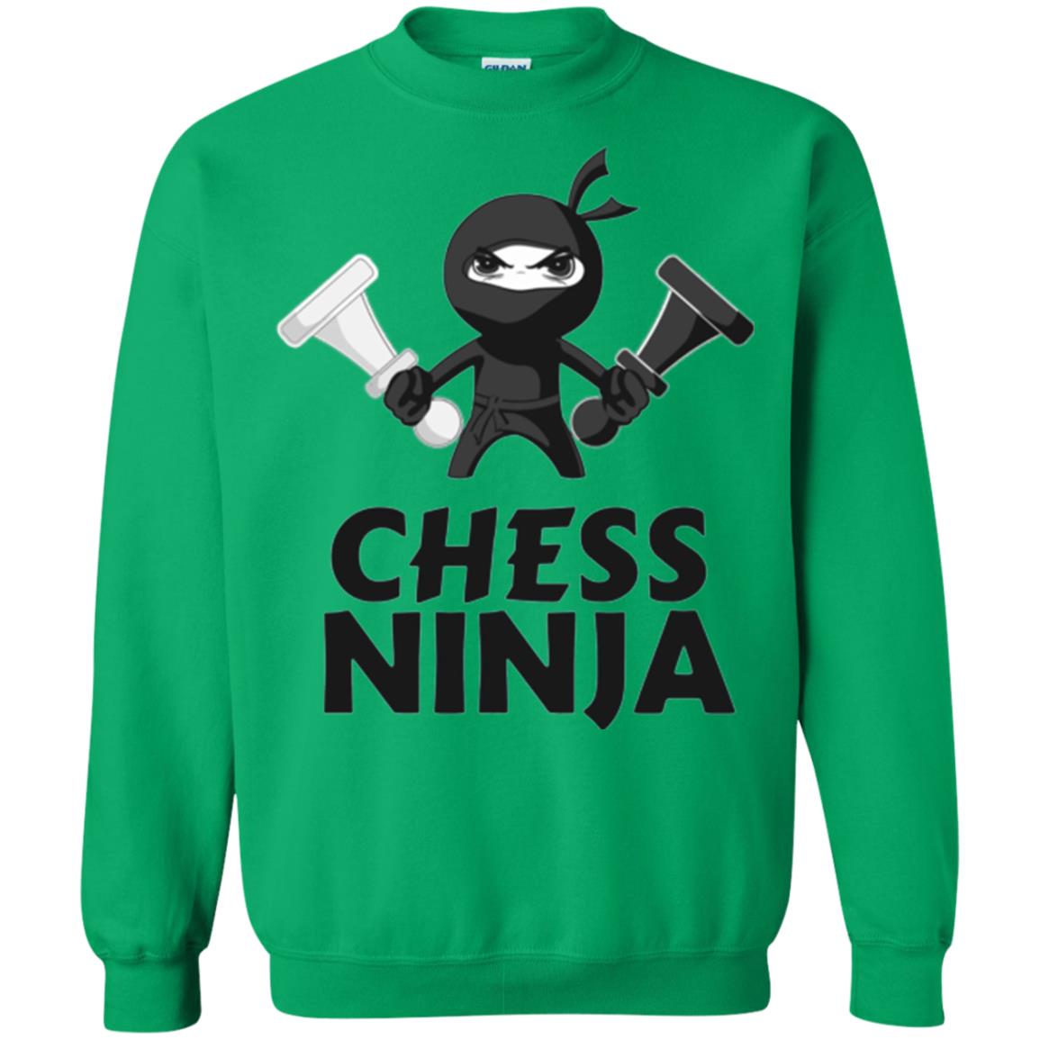 Funny Chess Ninja T-shirt Irish Green