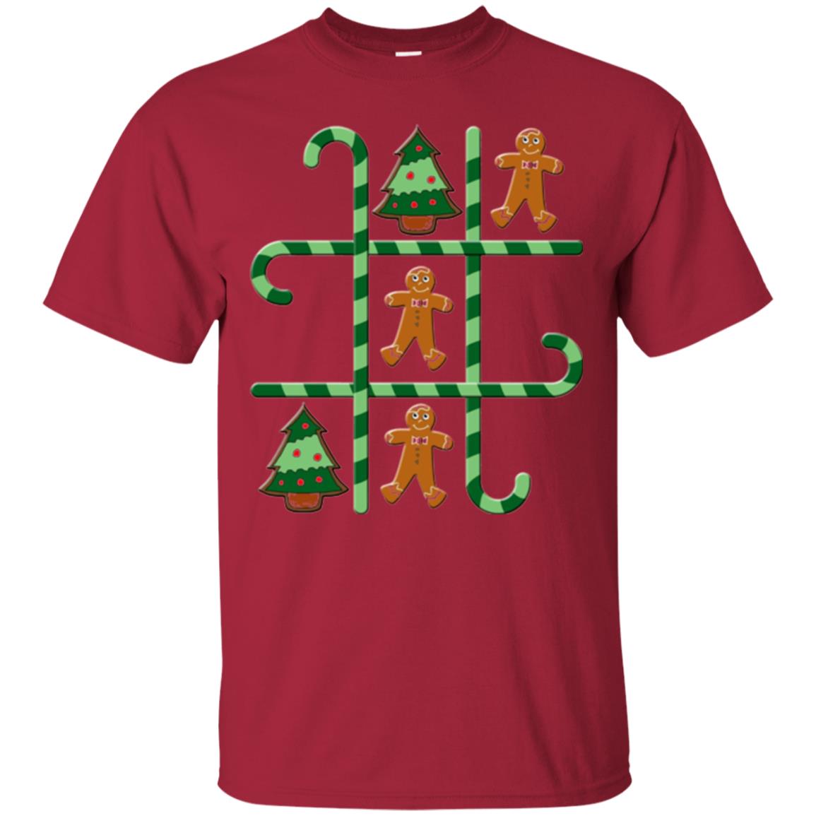 Christmas T-shirt Tic Tac Toe Board Game Cardinal