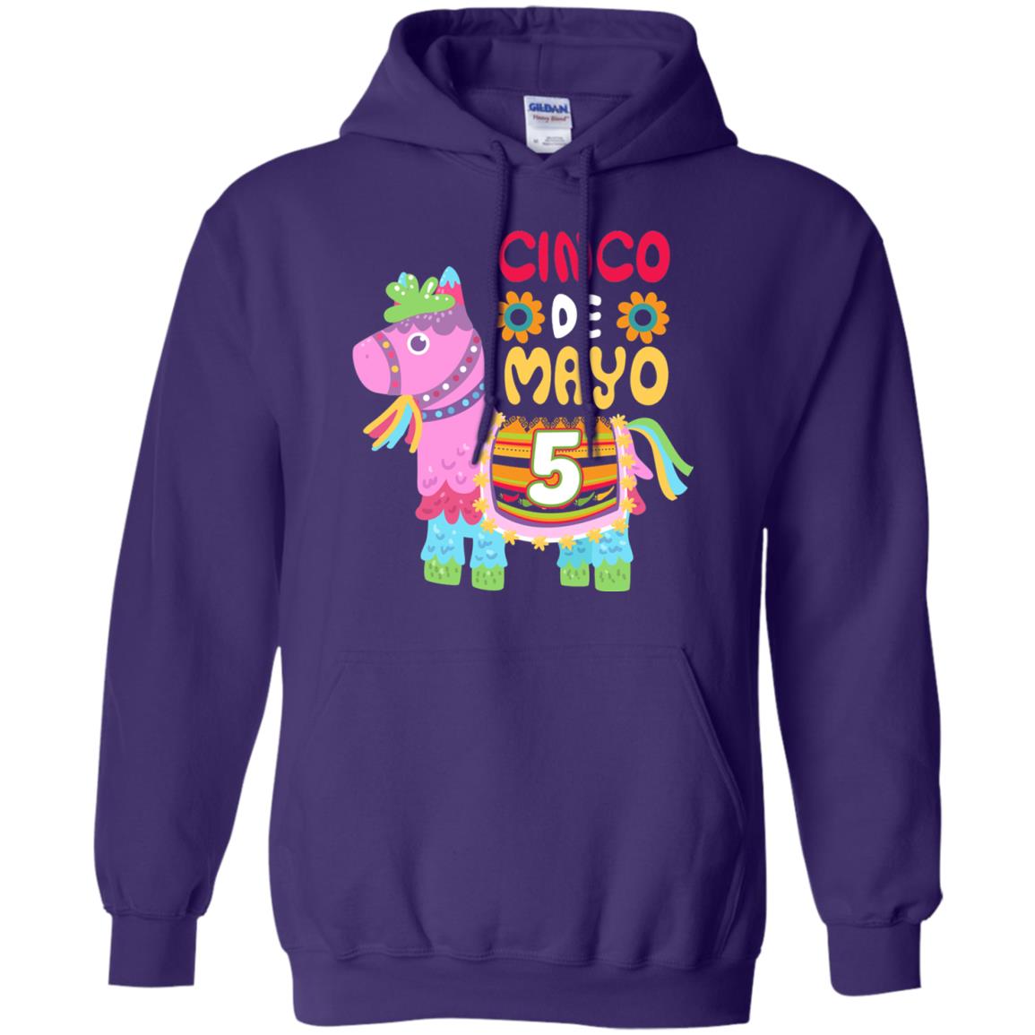 Cinco De Mayo Pinata Jockeys Horse Race 5th Birthday T-shirt Purple