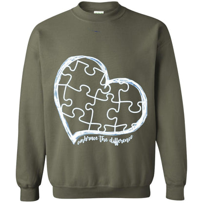Autism Awareness Shirt Embrace Differences Military Green