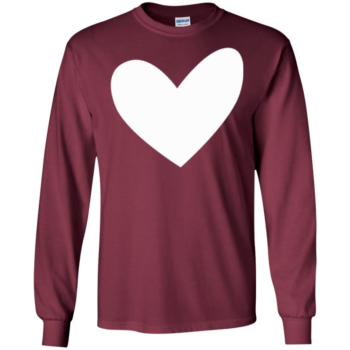 All About Heart T-shirt Cute Heart For Valentine Maroon