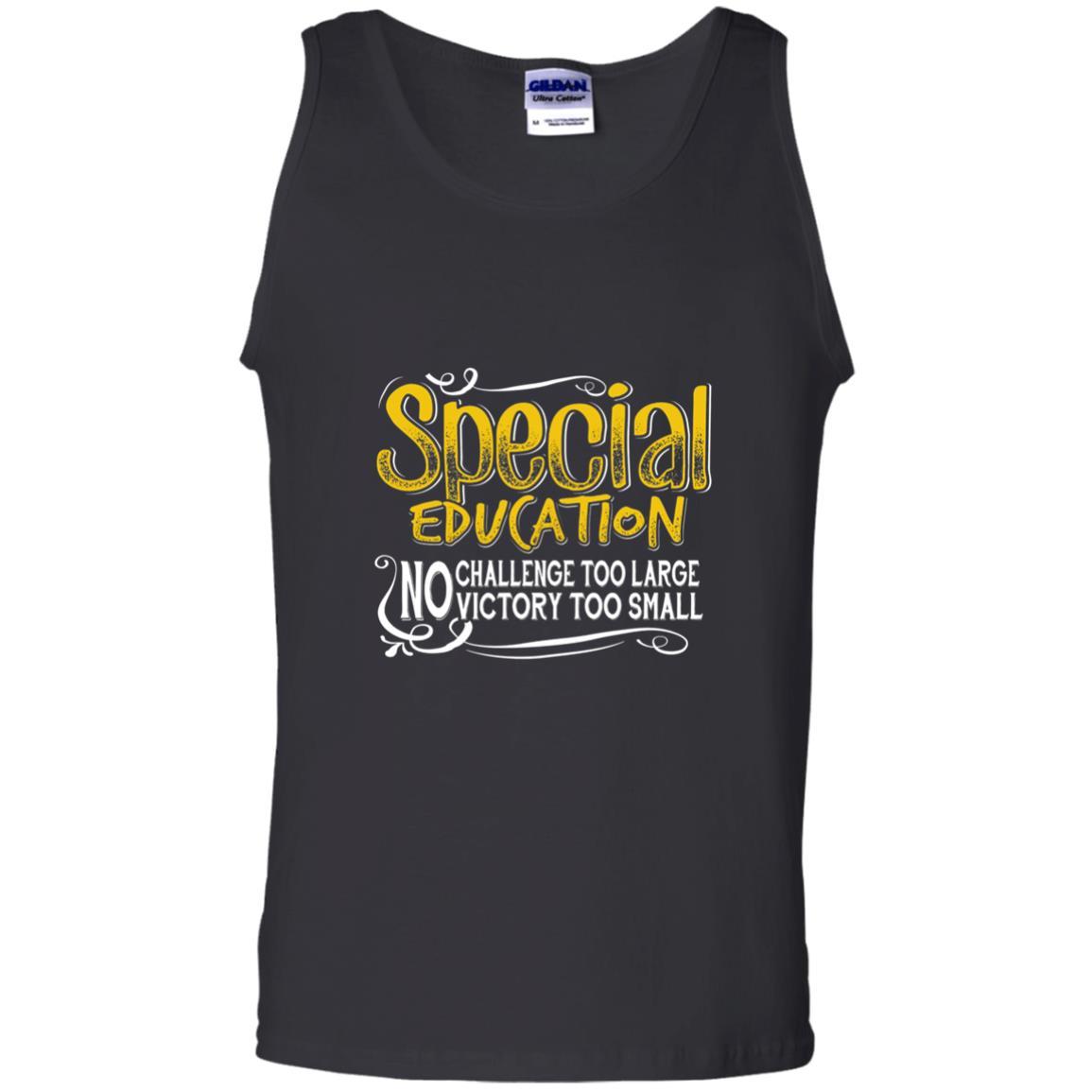 Teacher Mom T-shirt Special Education No Challenge Too Large