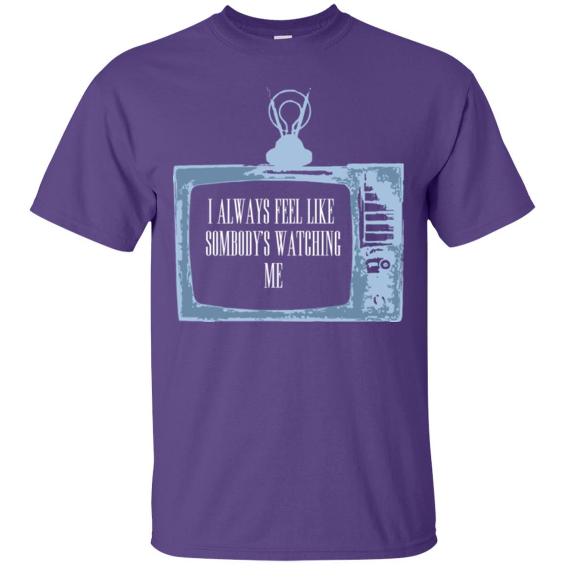 I Always Feel Like Sombody's Watching Me T-shirt Purple