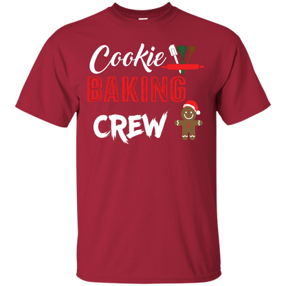 Christmas T-Shirt Cookie Baking Crew Cardinal