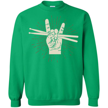 Drummer T-shirt Drumsticks Percussion Rock Irish Green