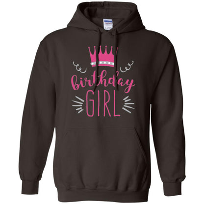 Tiara Crown T-shirt Girl_s Youth Birthday Princess T-shirt Dark Chocolate