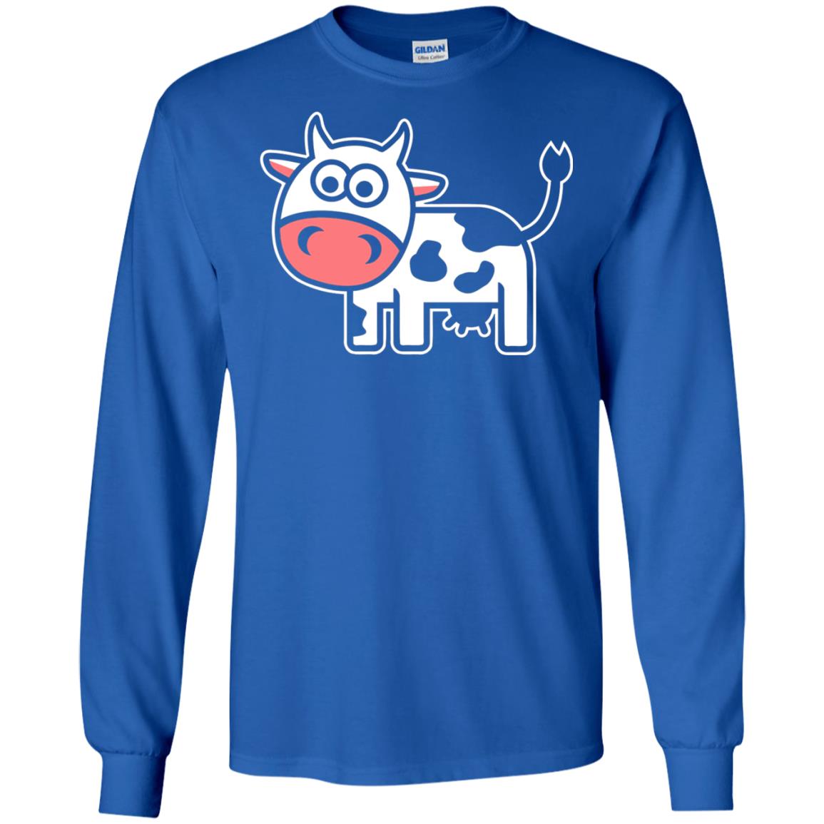 Cute Comic Cow Lover T-shirt Royal