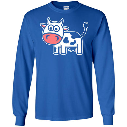Cute Comic Cow Lover T-shirt Royal