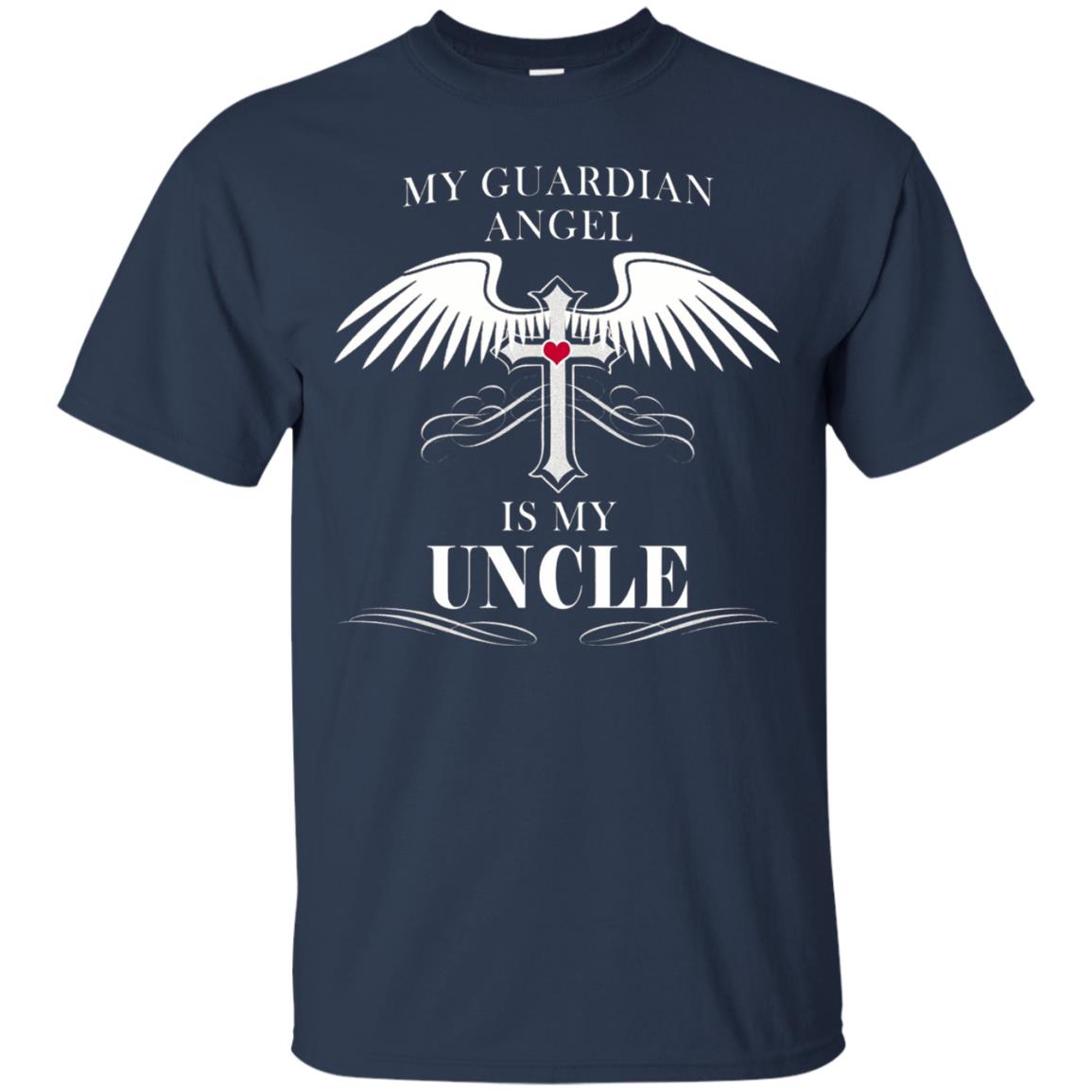 Uncle T-shirt My Guardian Angel Is My Uncle Navy