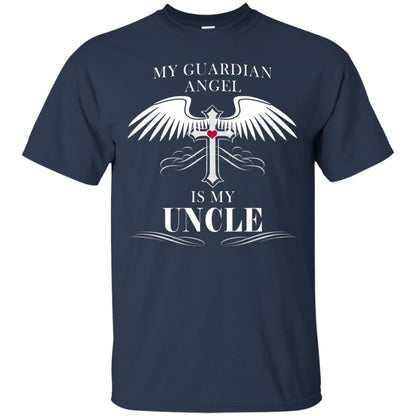 Uncle T-shirt My Guardian Angel Is My Uncle Navy