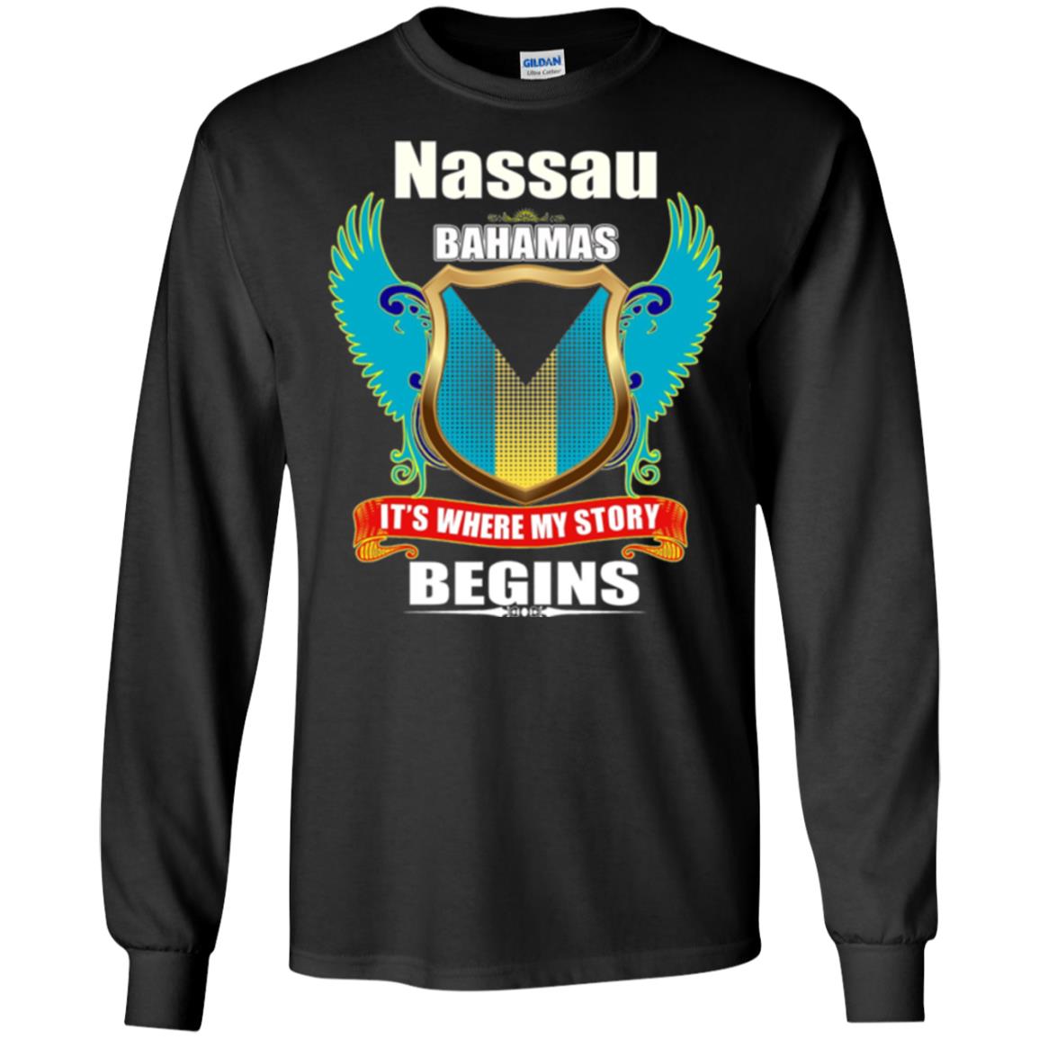 Bahamian T-shirt Nassau Bahamas T-shirt Black