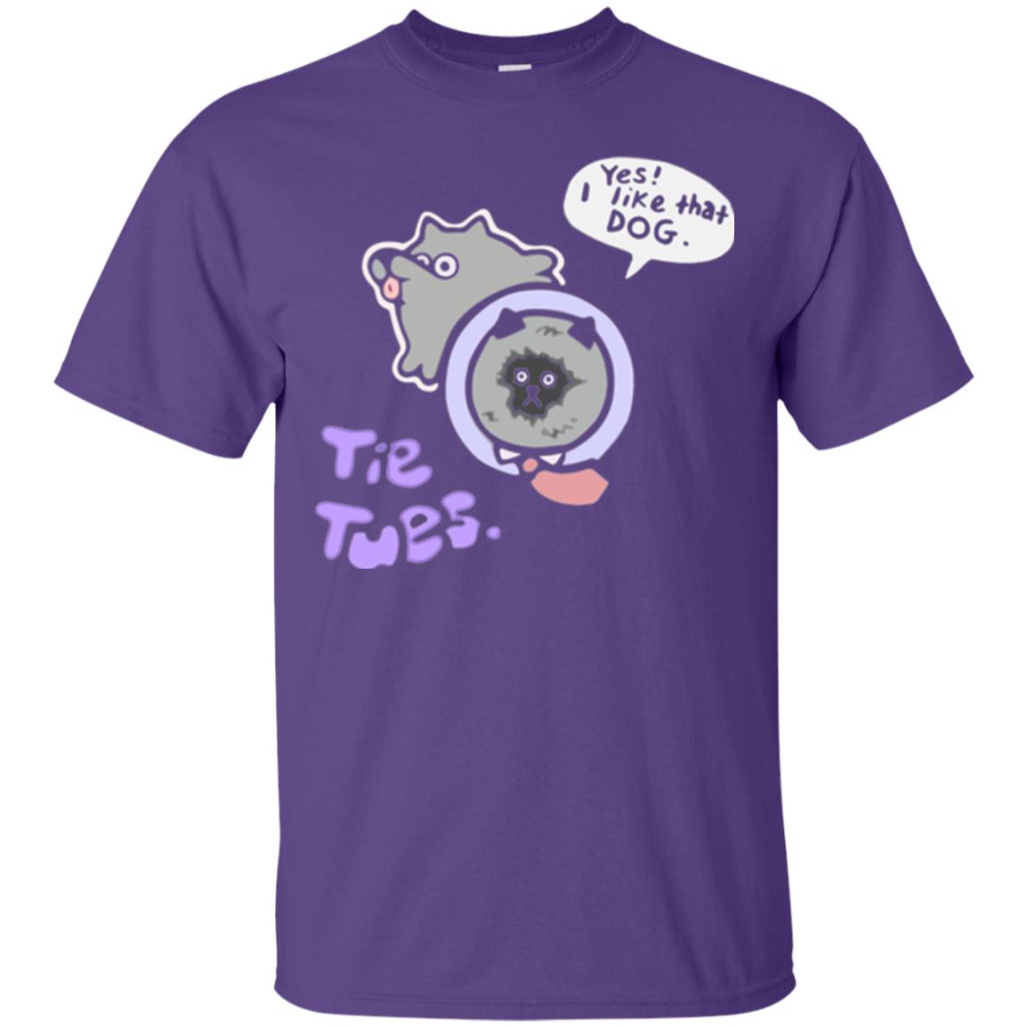Yes I Like That Dog Tietuesday Dog Lover T-shirt Purple