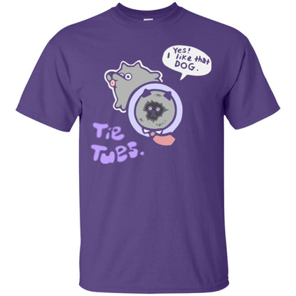 Yes I Like That Dog Tietuesday Dog Lover T-shirt Purple