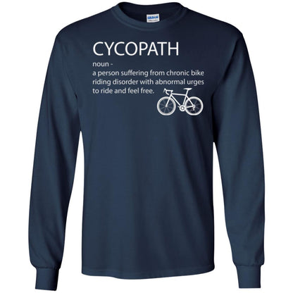 Biker T-shirt Cycopath Definition T-shirt Navy