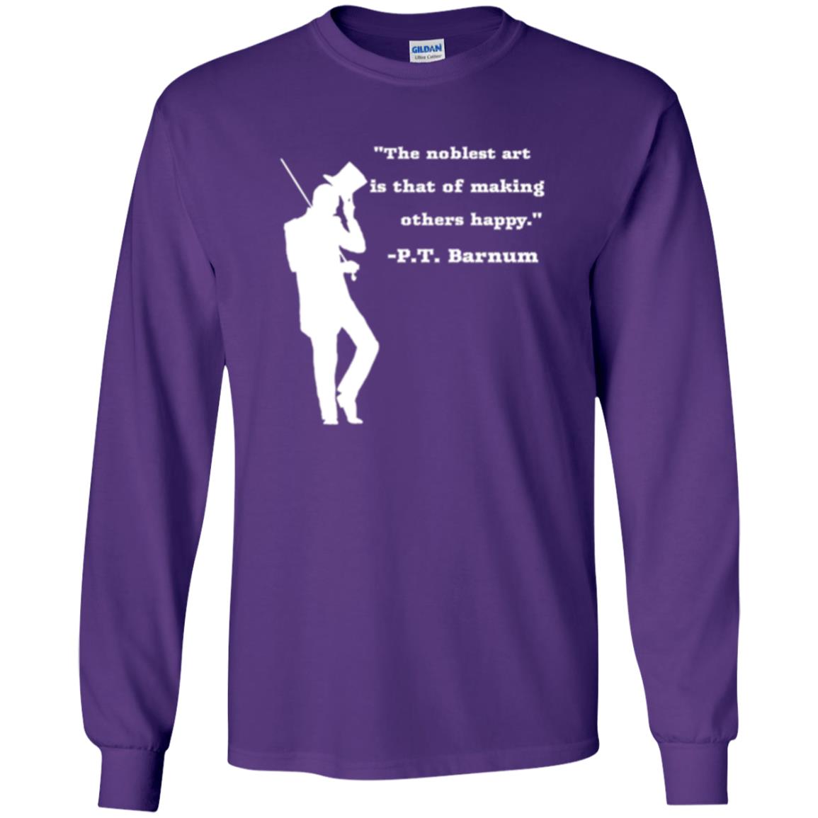 Circus Ring Master P.t. Barnum Quote T-shirt Purple