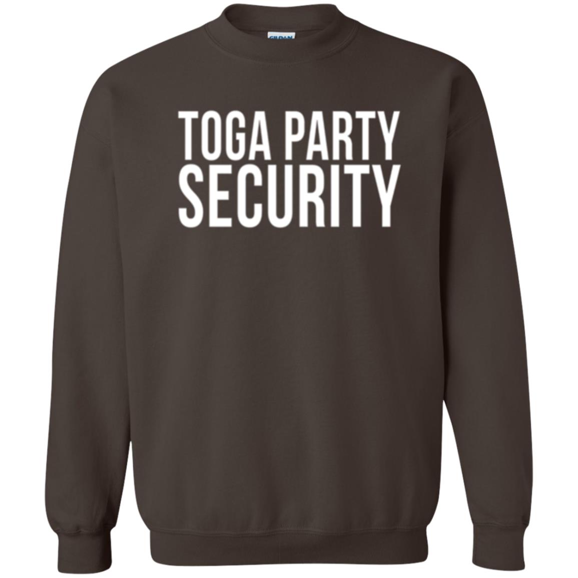 Toga Party Security T-shirt Dark Chocolate
