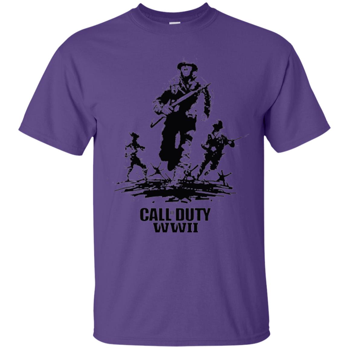 Military T-shirt Call Of Duty Wwii Purple