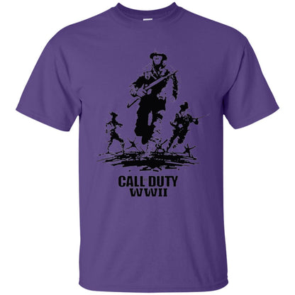 Military T-shirt Call Of Duty Wwii Purple