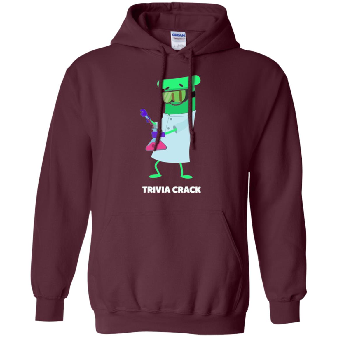 Cute Trivia Crack Scientist Al T-shirt Maroon