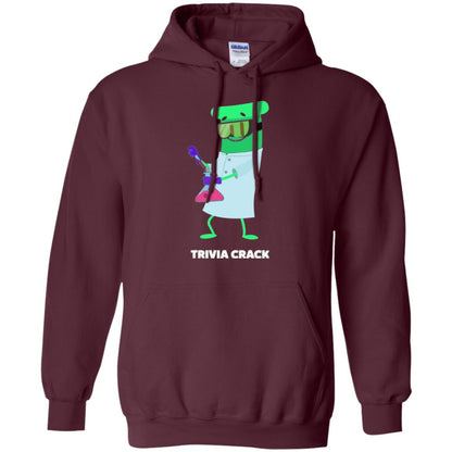 Cute Trivia Crack Scientist Al T-shirt Maroon