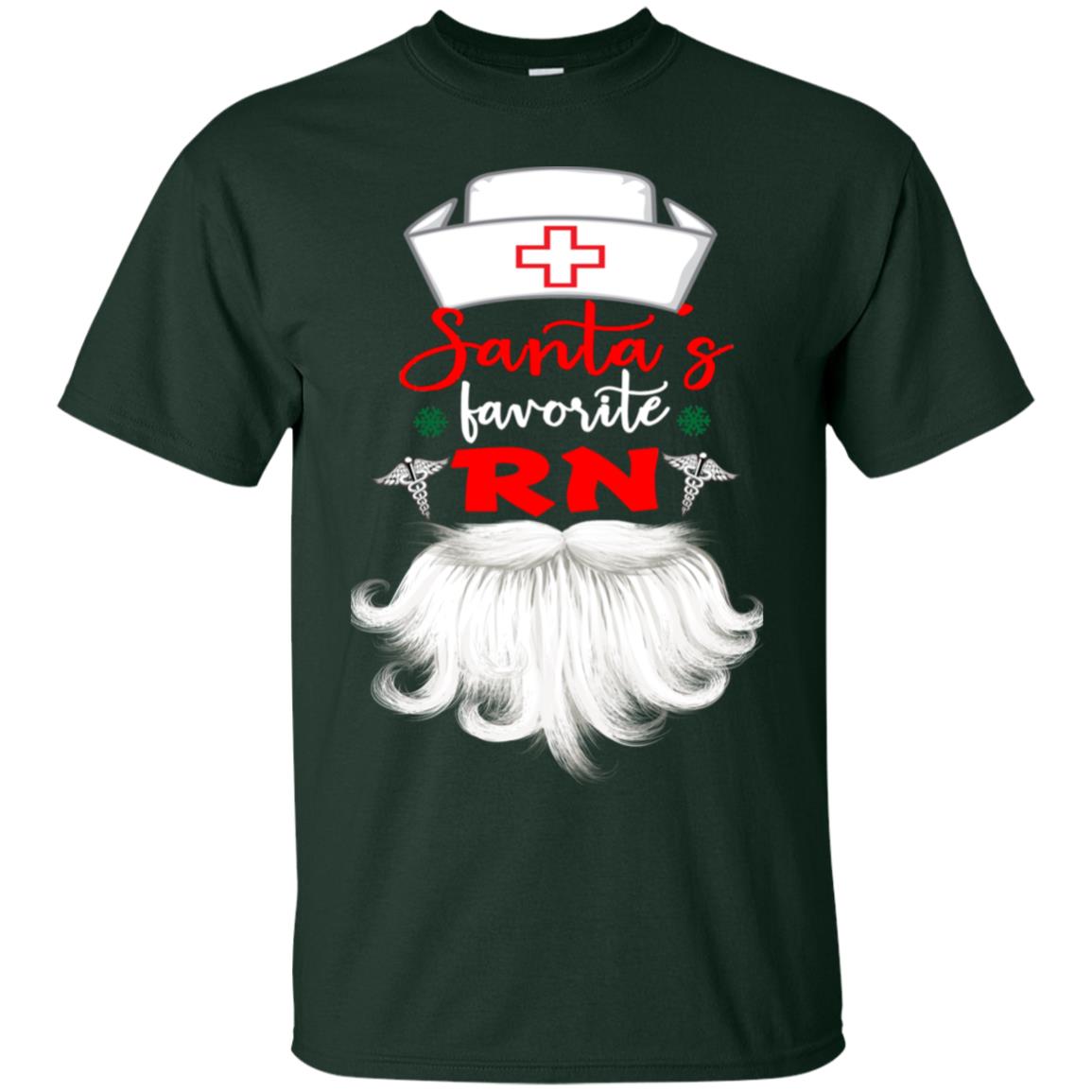 Santa's Favorite Rn Nursing Idea Shirt Forest