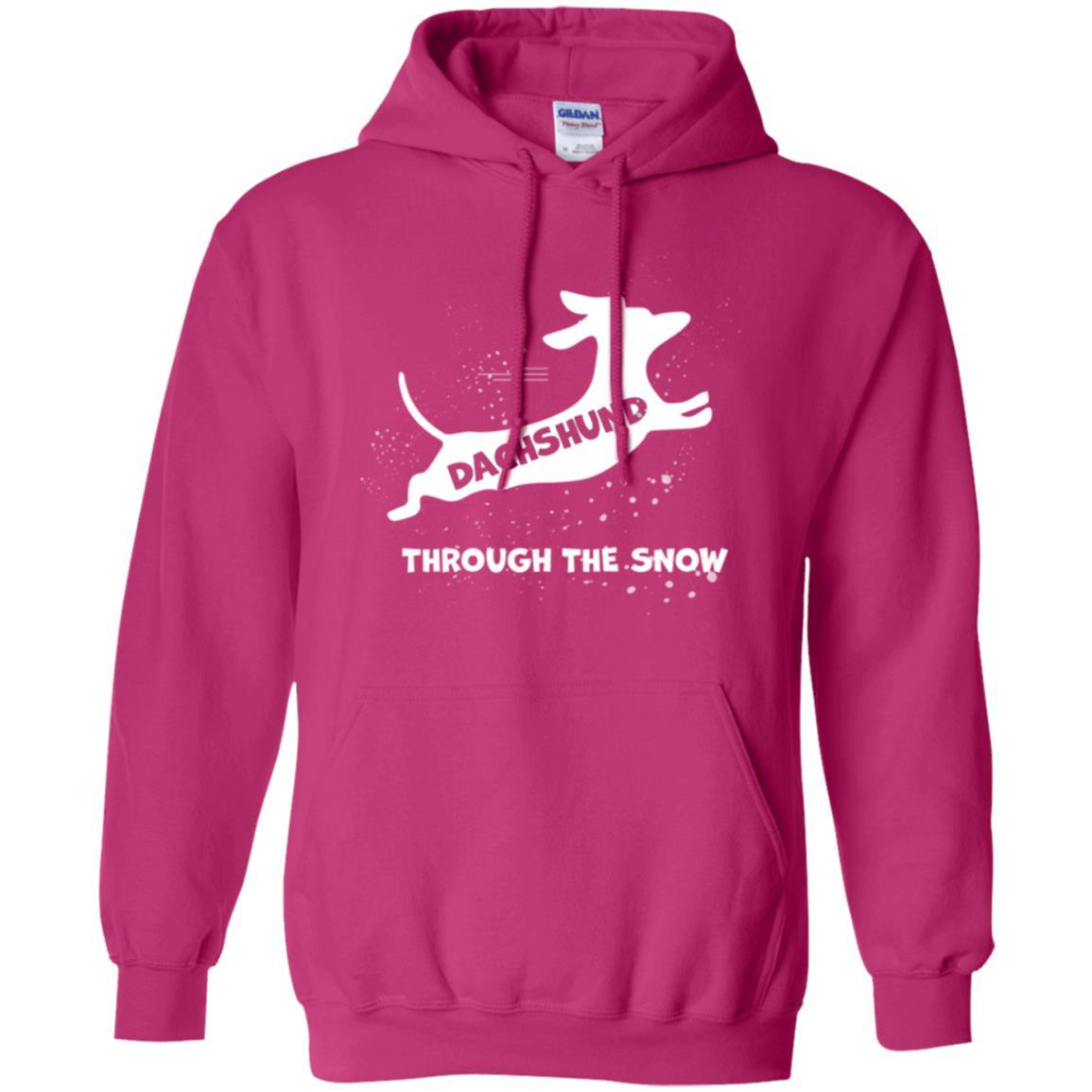 Dachshund Through The Snow T-shirt Heliconia