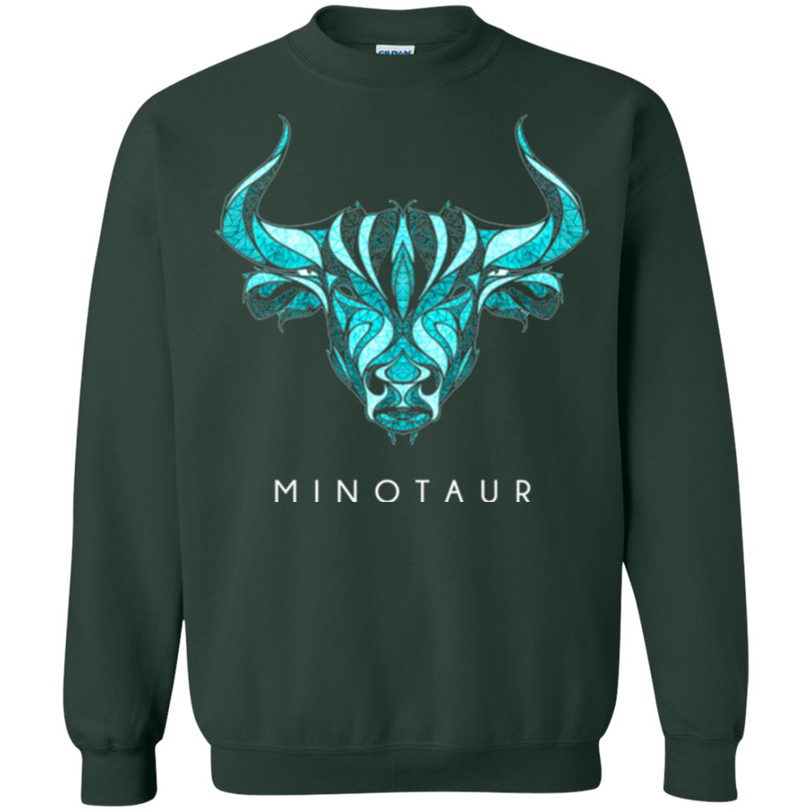 Greek Mythology Lover T-shirt Minotaur T-shirt Forest Green