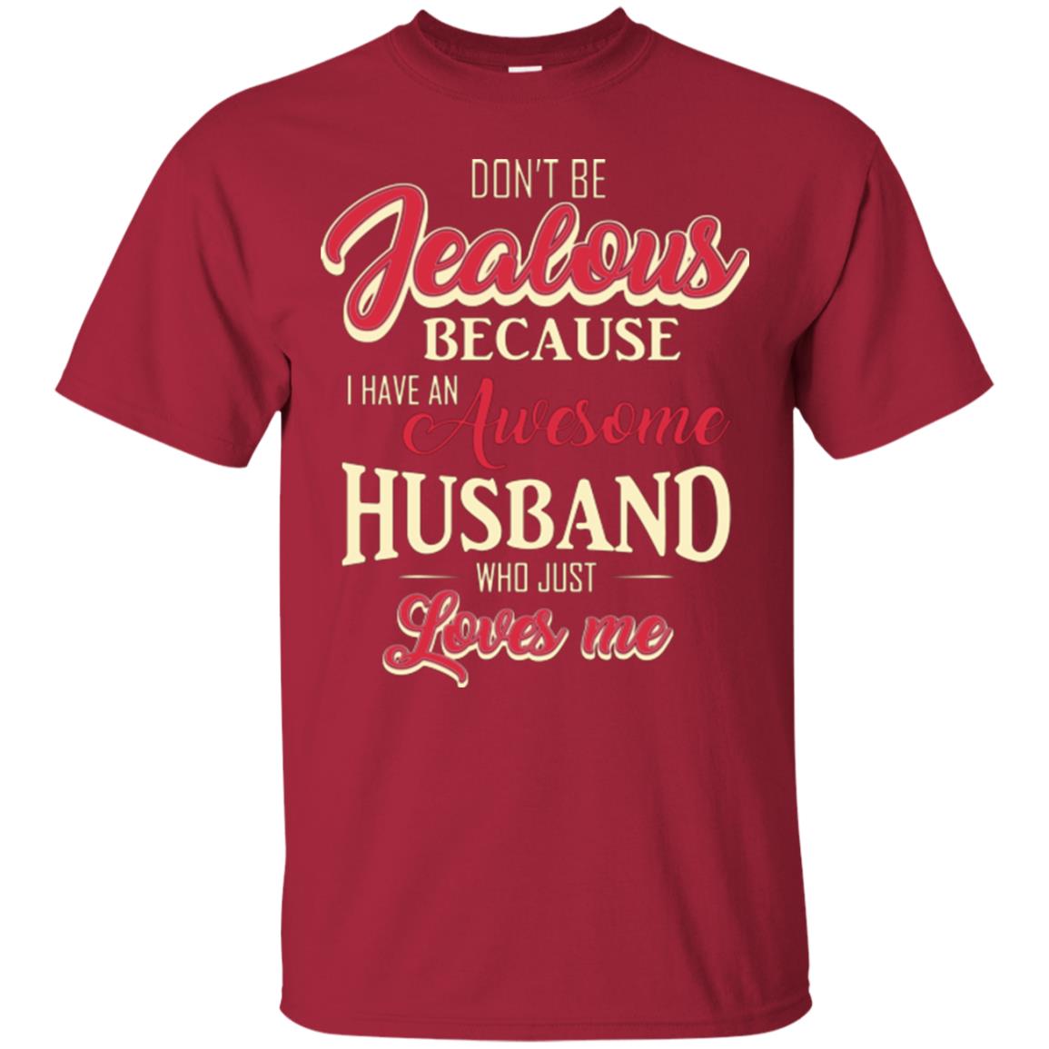 Wife T-shirt Because I Have An Awesome Husband Cardinal
