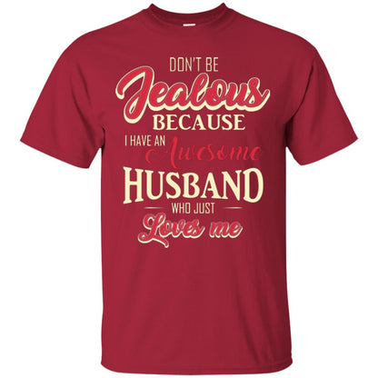 Wife T-shirt Because I Have An Awesome Husband Cardinal